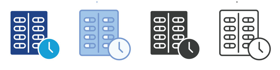 Pills Icons Collection – Multiple Vector Styles Icons