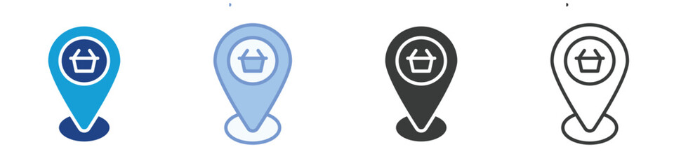 Place Icons Collection – Multiple Vector Styles Icons