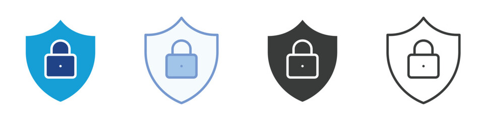 Security Icons Collection – Multiple Vector Styles Icons