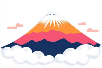 Mountain Floating on Clouds