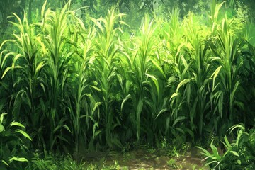 Obraz premium Lush Cornfield
