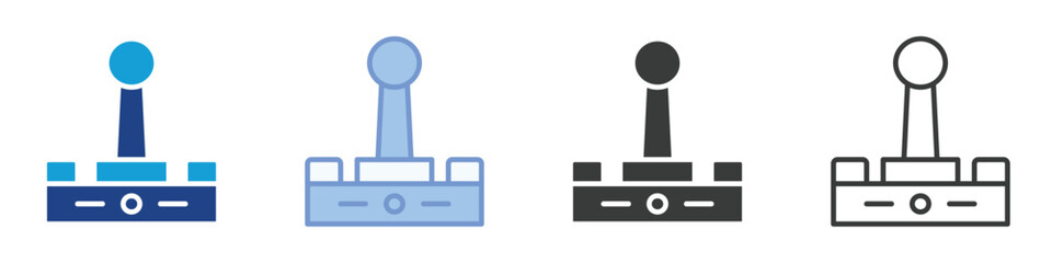 Stick Controller Icons Collection – Multiple Vector Styles Icons