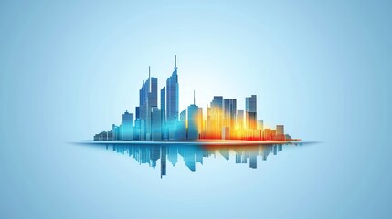 Naklejka premium A minimalistic map of Australia with clean lines and simple shapes, ideal for use in corporate presentations or design projects.