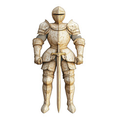 Obraz premium ultra realistic uhd photo of Wooden knight ontransparent background