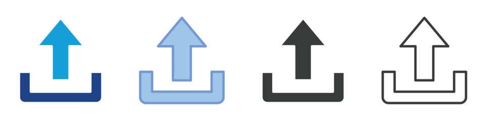 Upload Icons Collection – Multiple Vector Styles Icons