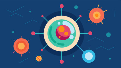 Regenerative Medicine An abstract representation depicting cells regenerating or healing on a microscopic level highlighting forwardthinking medical advancements.