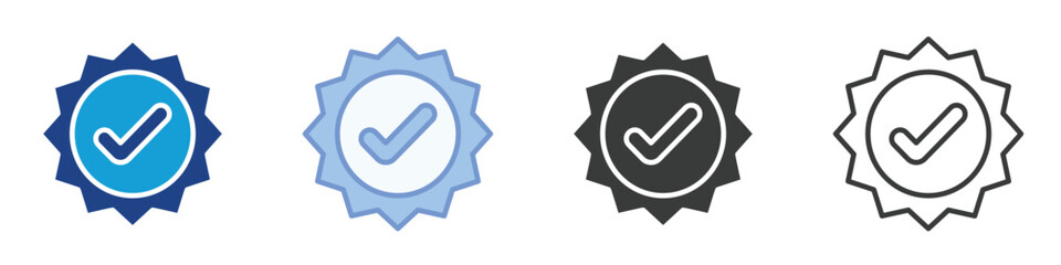 Verification Icons Collection – Multiple Vector Styles Icons