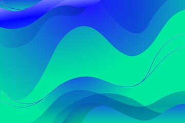 blue green abstract background with waves