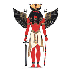 Obraz premium Egyptian god Osiris.