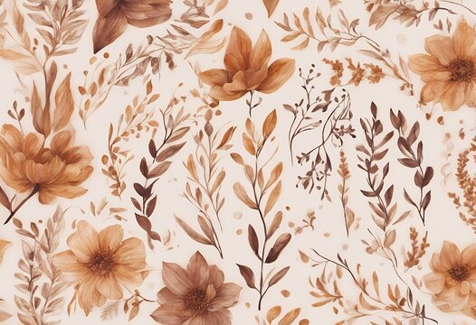 templates colors floral drawn invitations autumn perfect hand summer menu baby shower wedding universal birthday warm rustic modern watercolor nature leaf chaplet layout botanical garden invitation