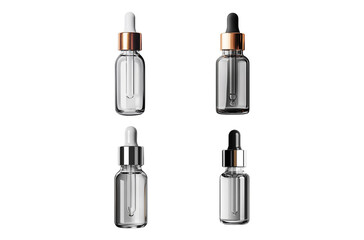 Obraz premium Glass dropper bottles for cosmetic serums set for skincare products