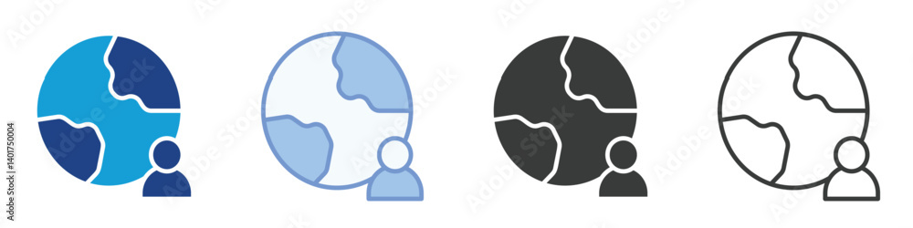 Poster world icons collection – multiple vector styles icons