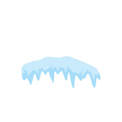 Snow ice caps vector illustration 