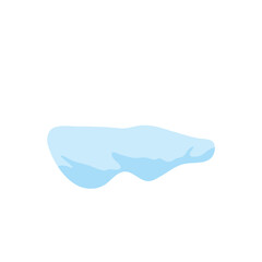 Obraz premium Snow ice caps vector illustration 