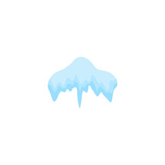 Snow ice caps vector illustration 