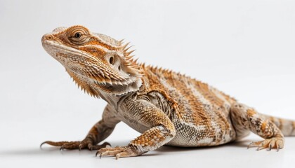 Obraz premium Closeup portrait of a green iguana reptile showcasing its scales and wild eye