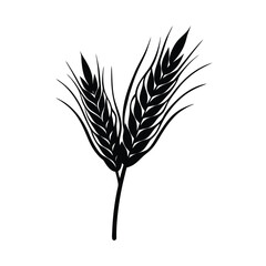 Isolated Barley Harvest Crop Illustration
