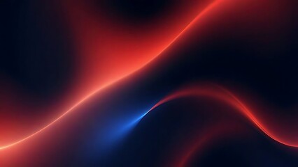 Fototapeta premium Abstract Red and Blue Glowing Curves