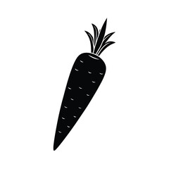 Isolated Carrot Organic Food Vector Art