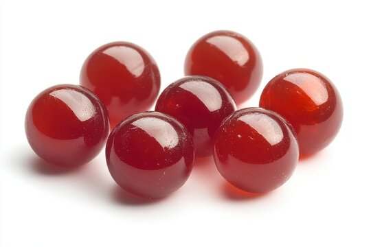Red polished spheres