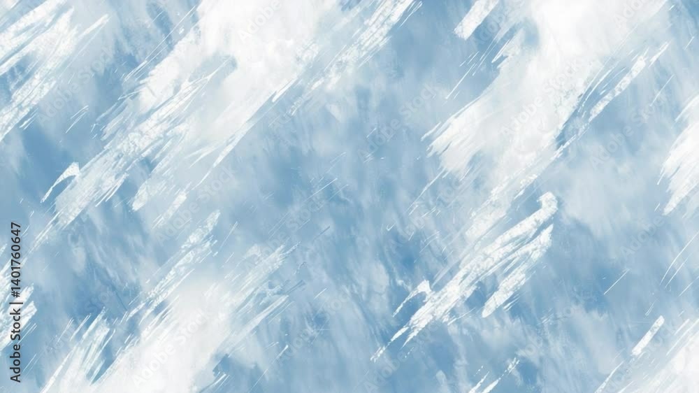 Poster serene and calming abstract background with blue and white brush strokes beautiful texture design fo