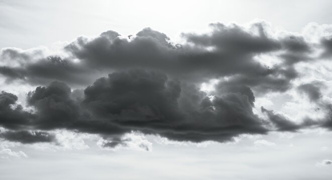 Dark gray cloudscape dramatic sky background