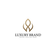Obraz premium Abstract monogram luxury logo design template
