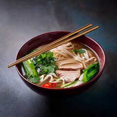chinese food noodles with chicken