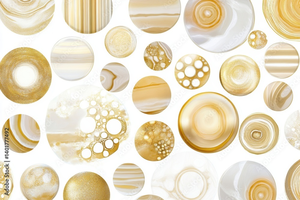 Poster abstract circular patterns
