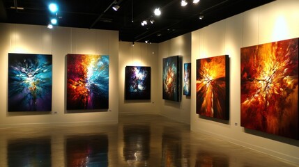 Modern Art Gallery Interior