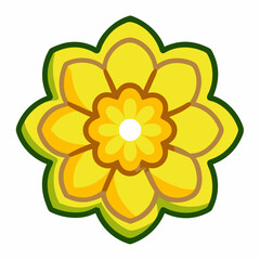 Buttercup icon on white background 