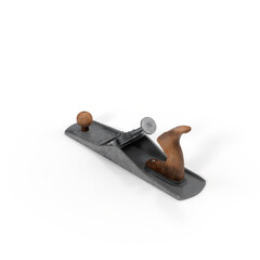 Vintage woodworking plane tool background