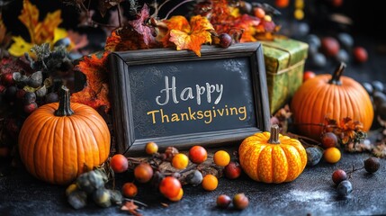 Thanksgiving Decor Pumpkin Centerpiece Autumn Celebration - Festive Arrangement with Orange Pumpkins and Harvest Season Decoration for Gratefulness and Family Gathering