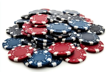 Pile of poker chips