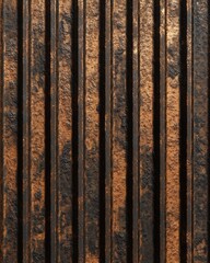 Corrugated Rusty Metal Texture