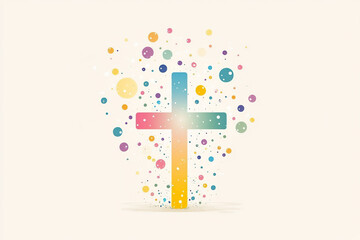 Obraz premium halftone cross