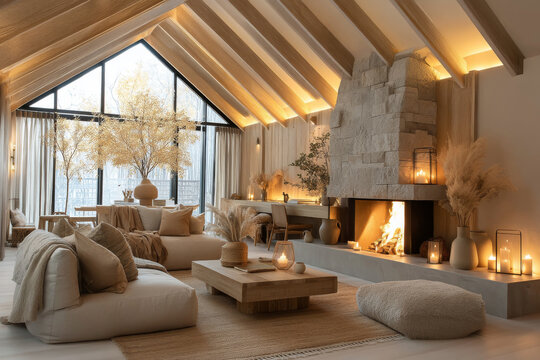 Modern Rustic Living Room Design