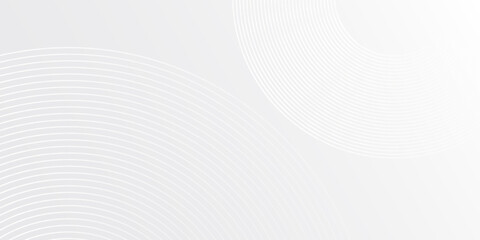 White cirle lines on gray background. Modern shiny blue circle modern abstract simple illustration