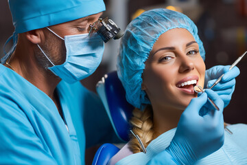 Dentists Collaborating During a Dental Procedure in a Modern Clinic – Teamwork, Precision, Dentistry, and Patient-Centered Oral Care, 