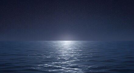 night sky and sea