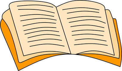 open book vector illustration