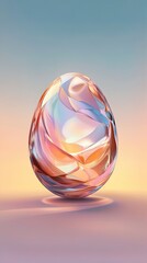 Geometric Easter egg mobile app splash screen