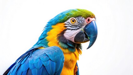 Blue Yellow Macaw Bird Photography, Candid Parrot Pictures, Vibrant Tropical Bird Images, Exotic Pet Photoshoot