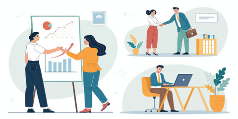 Business-Meeting-Office-Teamwork-Presentation-Success-Handshake-Laptop