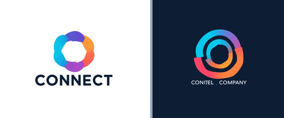 Connect-and-Conitel-Logos-Circular-Colorful-Modern-Design