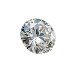 Fototapeta premium Moissanite Gemstone isolated on transparent background
