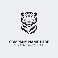 Phanter illustration black and white for logo company vector image
