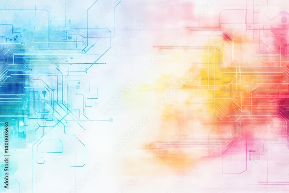 Poster vibrant colorful abstract background featuring intricate patterns and fluid shapes creating a dynami