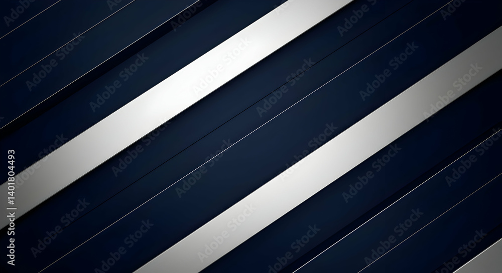 Poster abstract dark background with silver diagonal lines