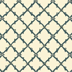 Fototapeta premium Intricate pattern design featuring elegant shapes in a neat arrangement.